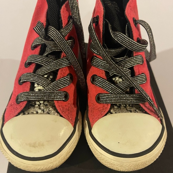 Converse CT Party Hi Starflower Toddler Kids Pink/Black Size 7M Chuck Taylor - Picture 3 of 6